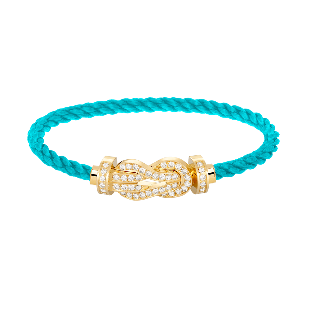¡®Aura Jewels¡¯CHANCE LARGE 8 FIGURE BUCKLE FULLDIAMOND BRACELET GOLD