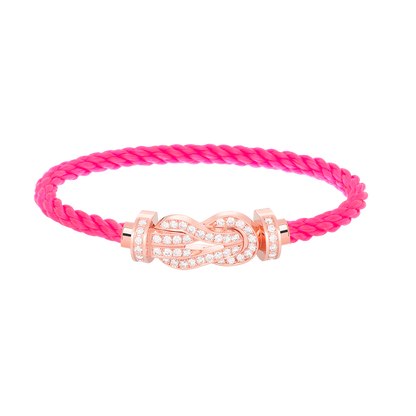 ¡®Aura Jewels¡¯CHANCE LARGE 8 FIGURE BUCKLE FULL DIAMOND BRACELET ROSE GOLD