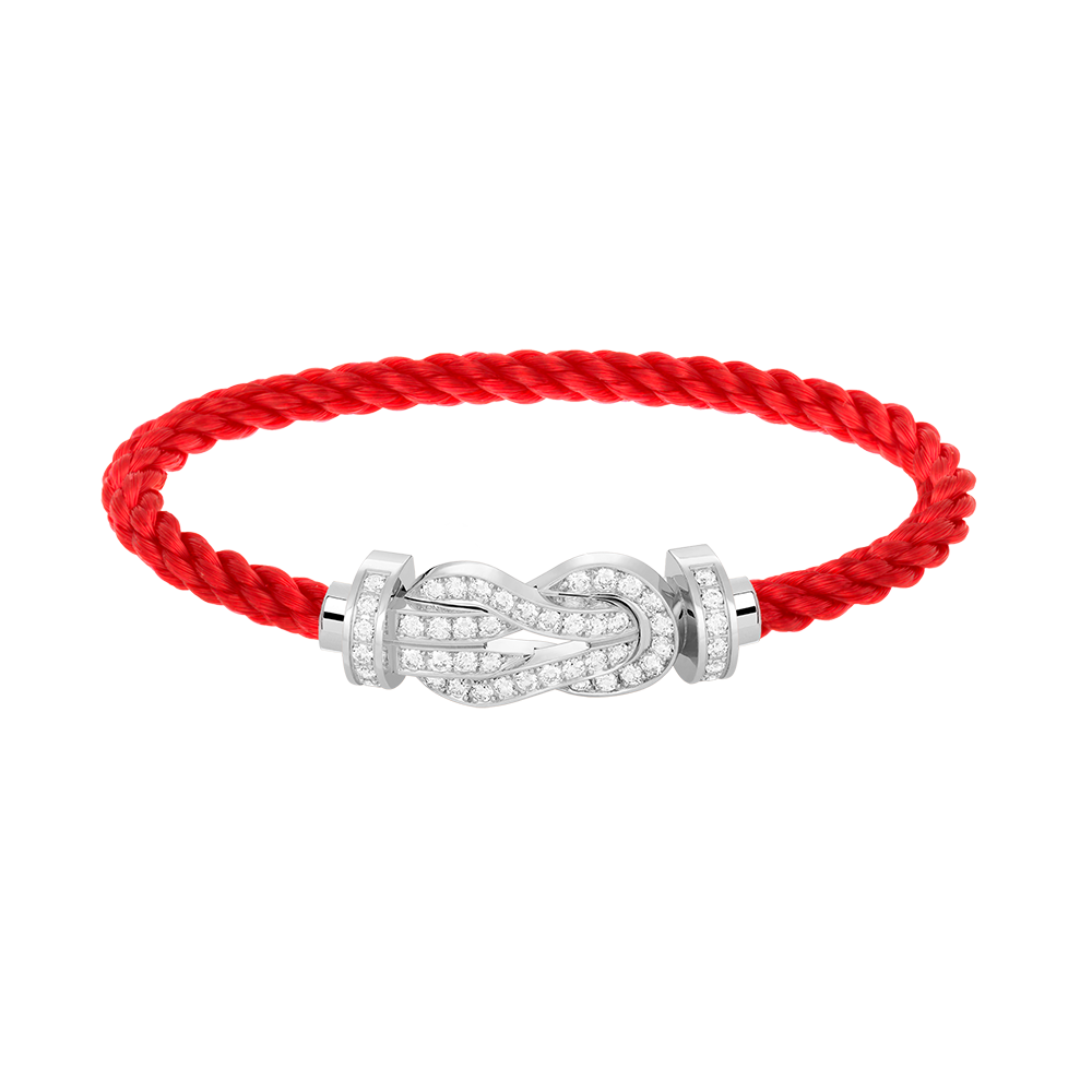 ¡®Aura Jewels¡¯CHANCE LARGE 8 FIGURE BUCKLE FULL DIAMOND BRACELET SILVER