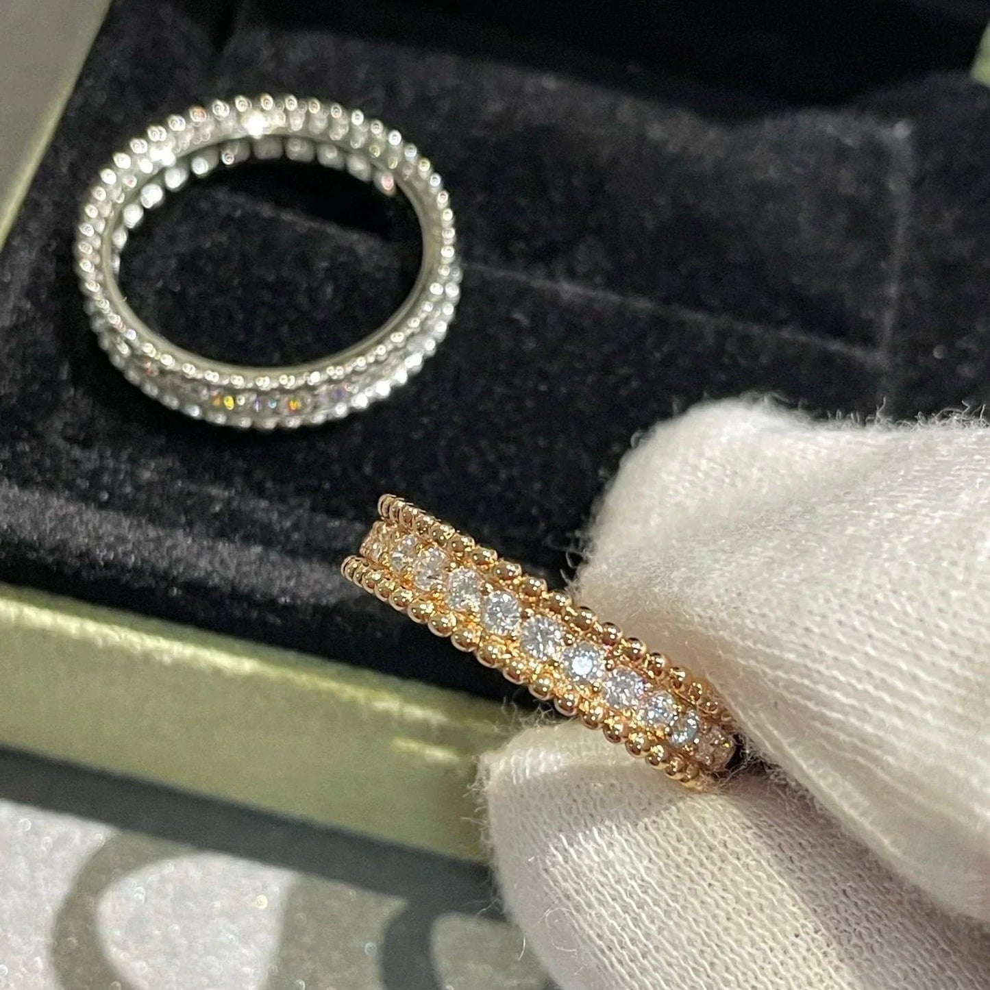 ¡®Aura Jewels¡¯PERLEE DIAMOND SILVER RING
