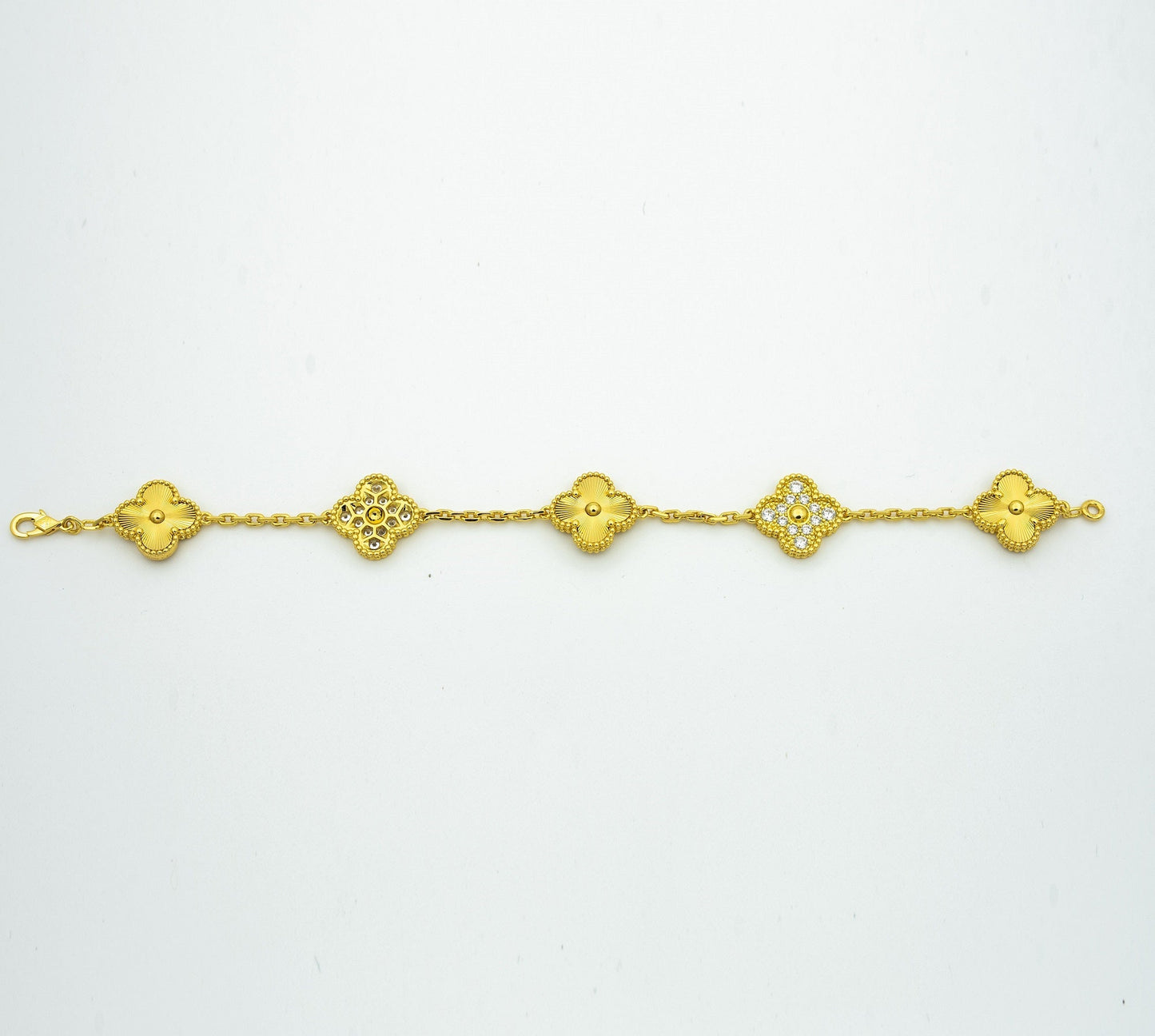 [Aura Jewels]New  CLOVER 5 MOTIF LASER BRACELET COLLECTION