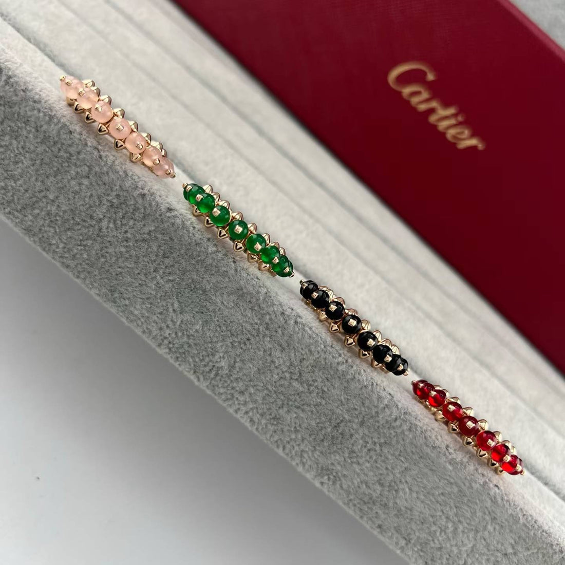 ¡®Aura Jewels¡ ROSE GOLD AGATE RIVET RING ASIA LIMITED EDITION