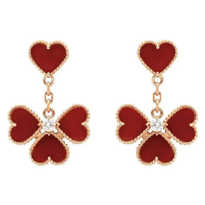 ¡®Aura Jewels¡¯SWEET CLOVER CARNELIAN EARRINGS