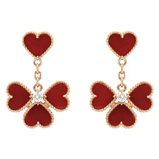 ¡®Aura Jewels¡¯SWEET CLOVER CARNELIAN EARRINGS