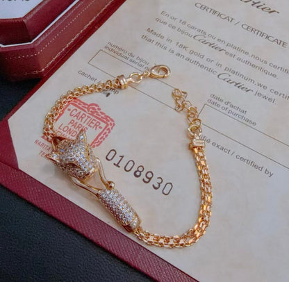 [Aura Jewels]  PANTHERE  BRACELET DIAMONDS