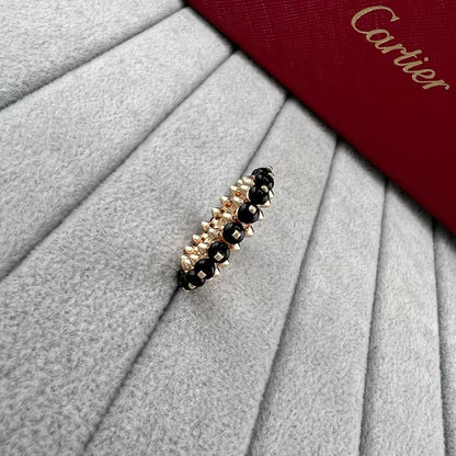 ¡®Aura Jewels¡ ROSE GOLD AGATE RIVET RING ASIA LIMITED EDITION
