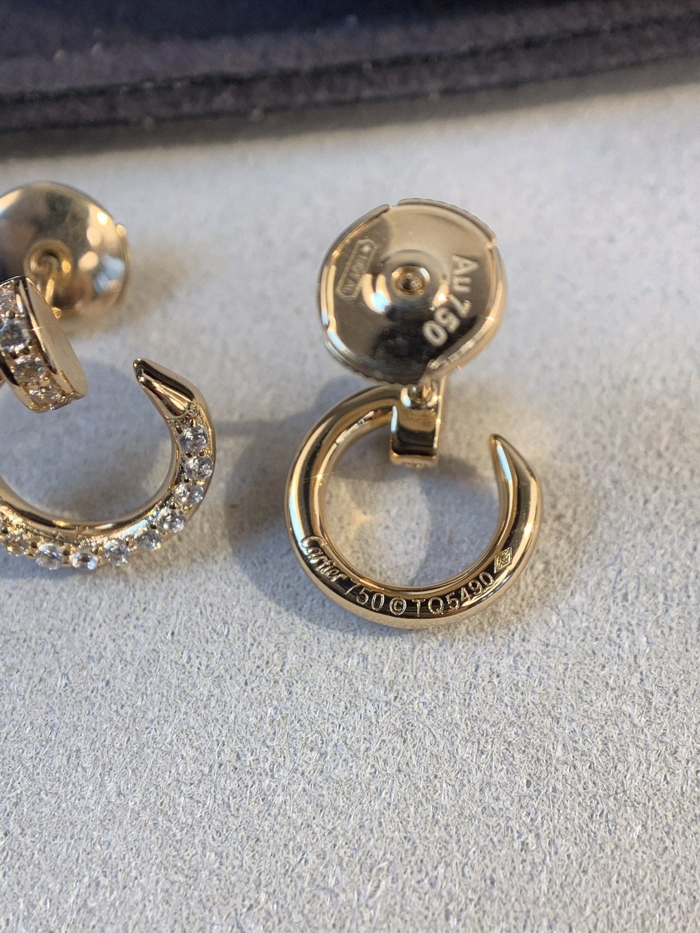 ¡®Aura Jewels¡¯JUSTE EARRINGS GOLD DIAMONDS