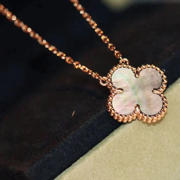 ¡®Aura Jewels¡¯CLOVER 15MM  GRAY MOTHER OF PEARL NECKLACE