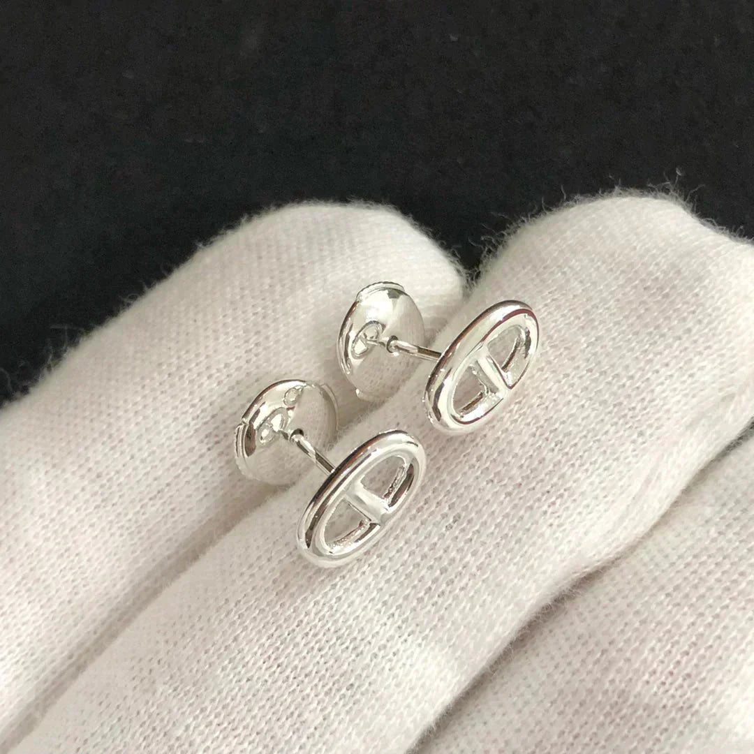 ¡®Aura Jewels¡¯CHAINE SMALL EARRINGS GOLD AND SILVER