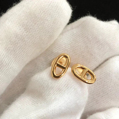 ¡®Aura Jewels¡¯CHAINE SMALL EARRINGS GOLD AND SILVER