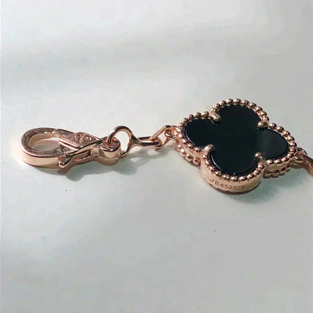 [Aura Jewels]New CLOVER 5 MOTIFS MULTICOLOR BRACELET