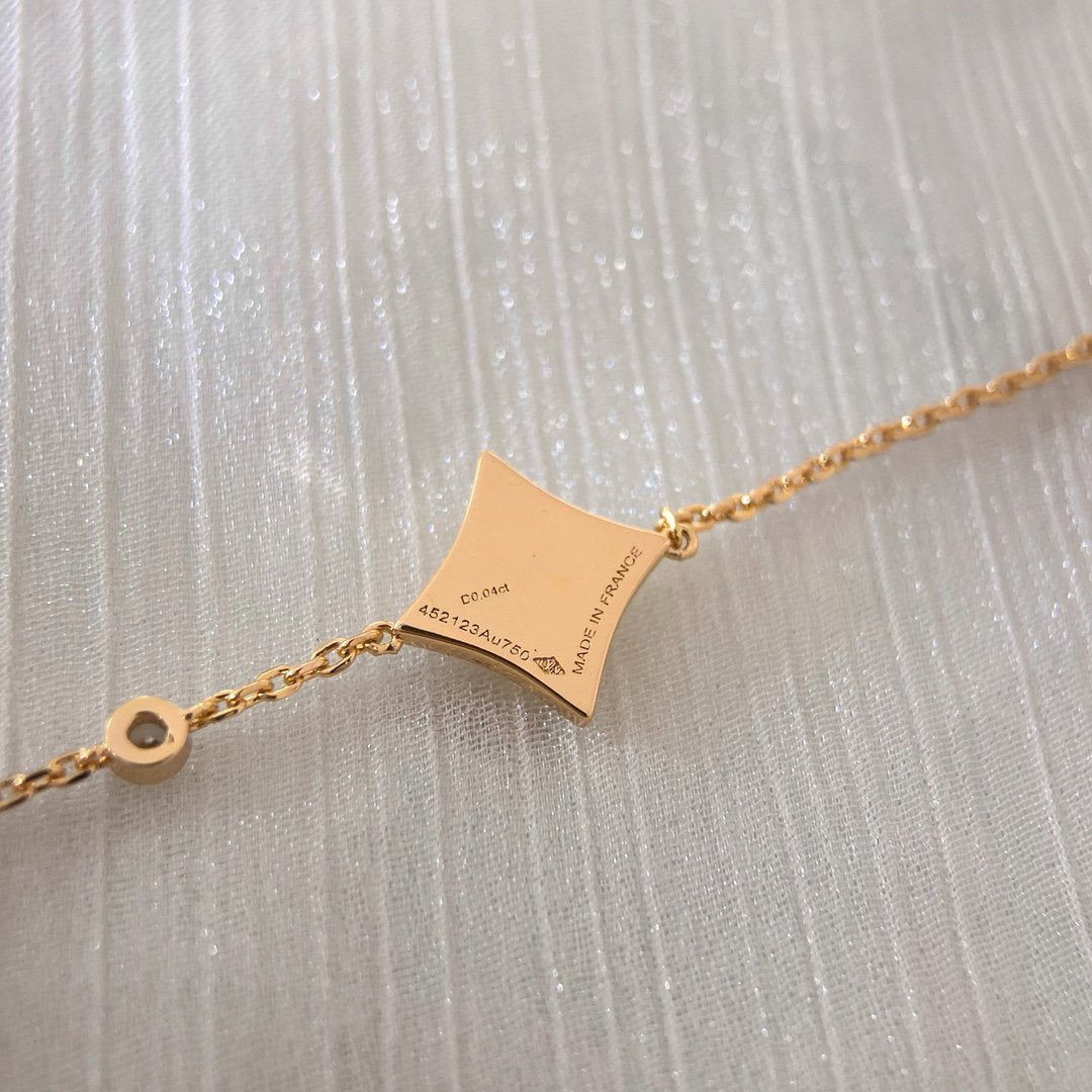 ¡®Aura Jewels¡¯COLOR STAR PINK GOLD DIAMOND BRACELET