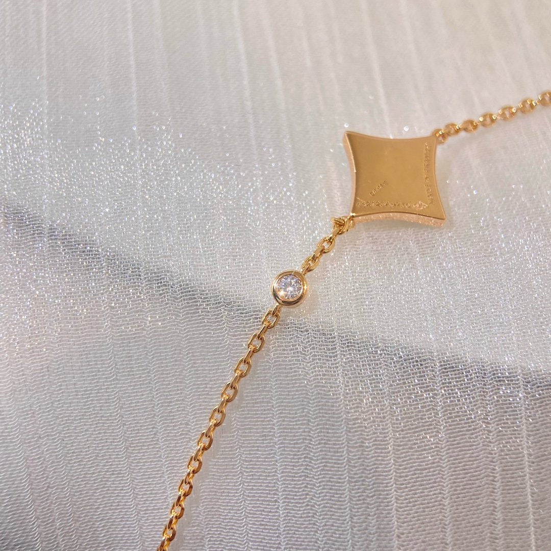 ¡®Aura Jewels¡¯COLOR STAR PINK GOLD DIAMOND BRACELET