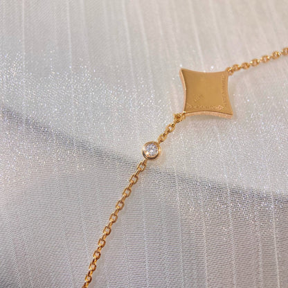 ¡®Aura Jewels¡¯COLOR STAR PINK GOLD DIAMOND BRACELET