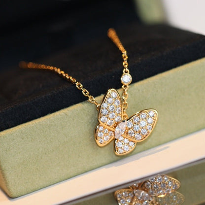 ¡®Aura Jewels¡¯BUTTERFLY DIAMOND NECKLACE