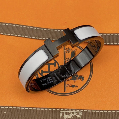 ¡®Aura Jewels¡¯H BRACELET 12MM BLACK WHITE CERAMIC
