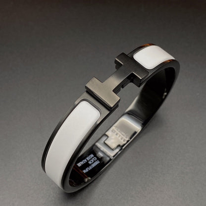 ¡®Aura Jewels¡¯H BRACELET 12MM BLACK WHITE CERAMIC