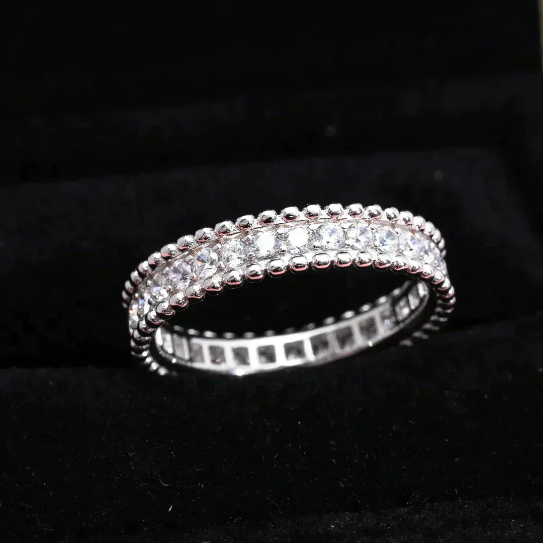 ¡®Aura Jewels¡¯PERLEE DIAMOND SILVER RING