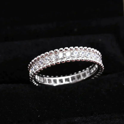 ¡®Aura Jewels¡¯PERLEE DIAMOND SILVER RING