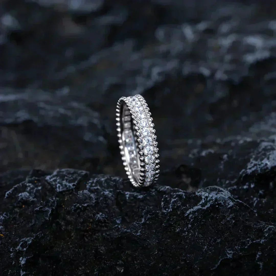 ¡®Aura Jewels¡¯PERLEE DIAMOND SILVER RING