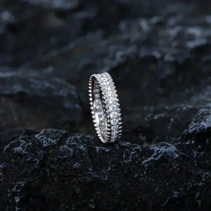 ¡®Aura Jewels¡¯PERLEE DIAMOND SILVER RING