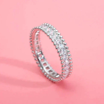 ¡®Aura Jewels¡¯PERLEE DIAMOND SILVER RING