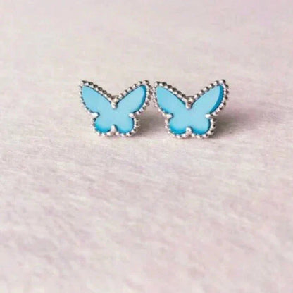 ¡®Aura Jewels¡¯BUTTERFLY TURQUOISE EARRINGS SILVER