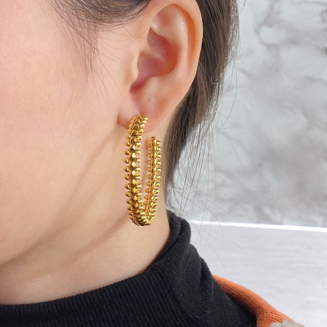 ¡®Aura Jewels¡¯CLASH LARGE HOOP EARRINGS