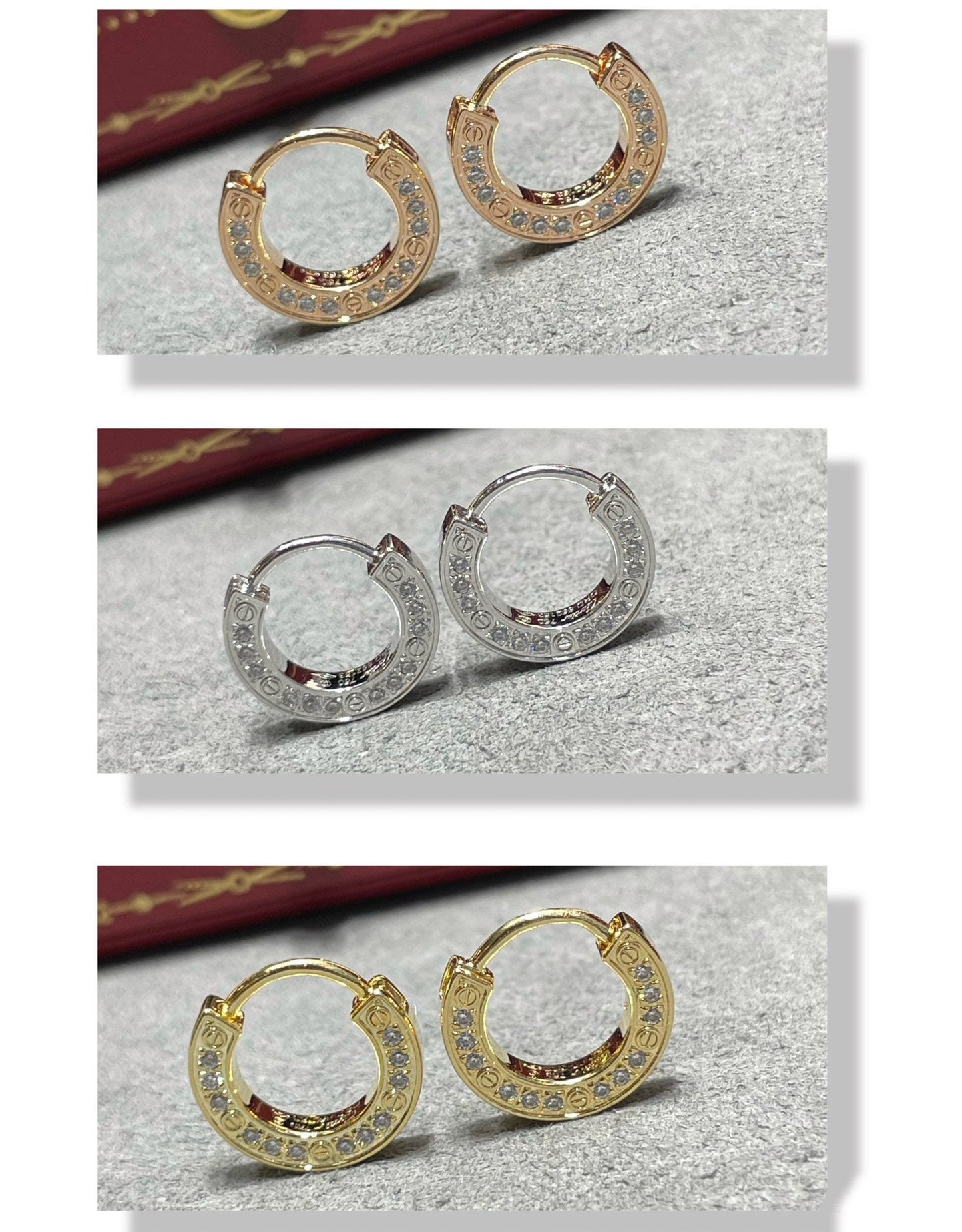 ¡®Aura Jewels¡¯LOVE DIAMOND EARRINGS