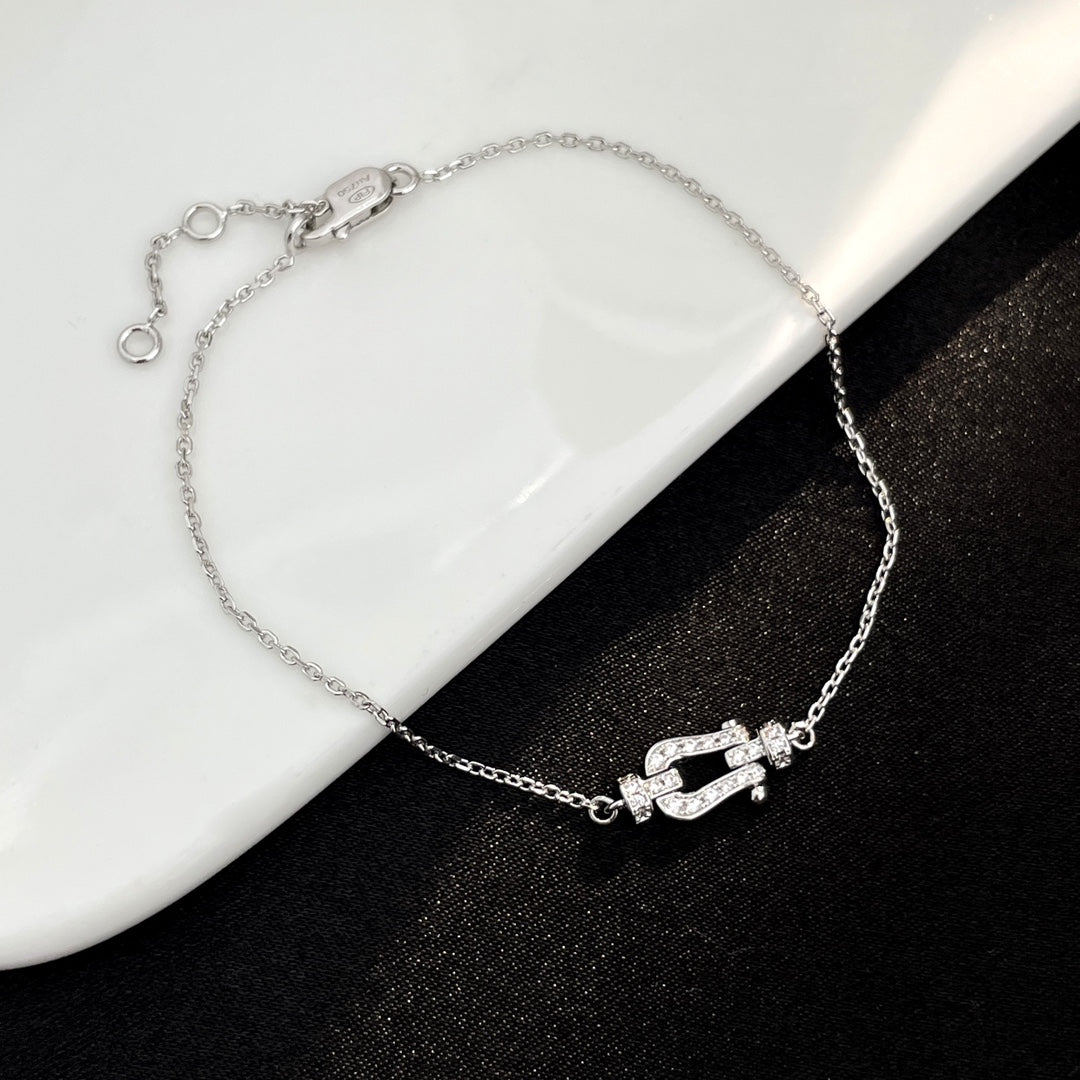 ¡®Aura Jewels¡¯FORCE 10 FULL DIAMOND BUCKLE CHAIN LINK MINI MODEL