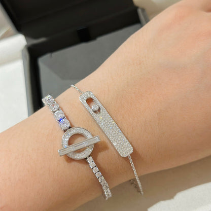 [Aura Jewels]MOVE CLASSIQUE DIAMOND PAVED BRACELET