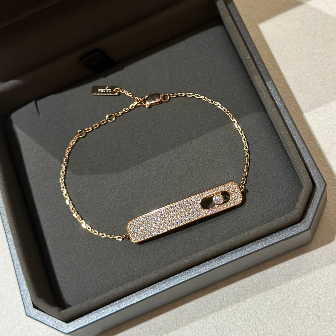 [Aura Jewels]MOVE CLASSIQUE DIAMOND PAVED BRACELET