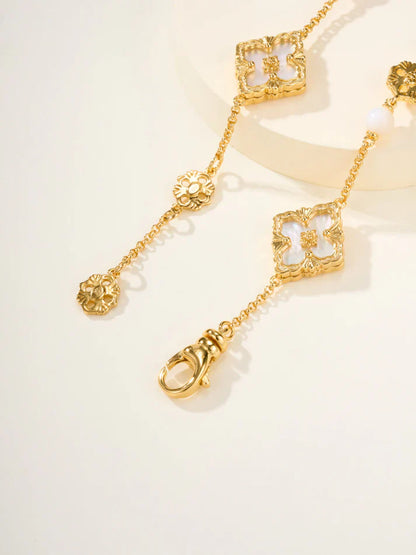 [Aura Jewels]B.C.L ENAMELED Three-Flower Bracelet£¨Trumpet)