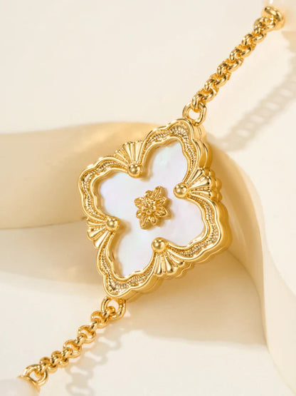 [Aura Jewels]B.C.L ENAMELED Three-Flower Bracelet£¨Trumpet)