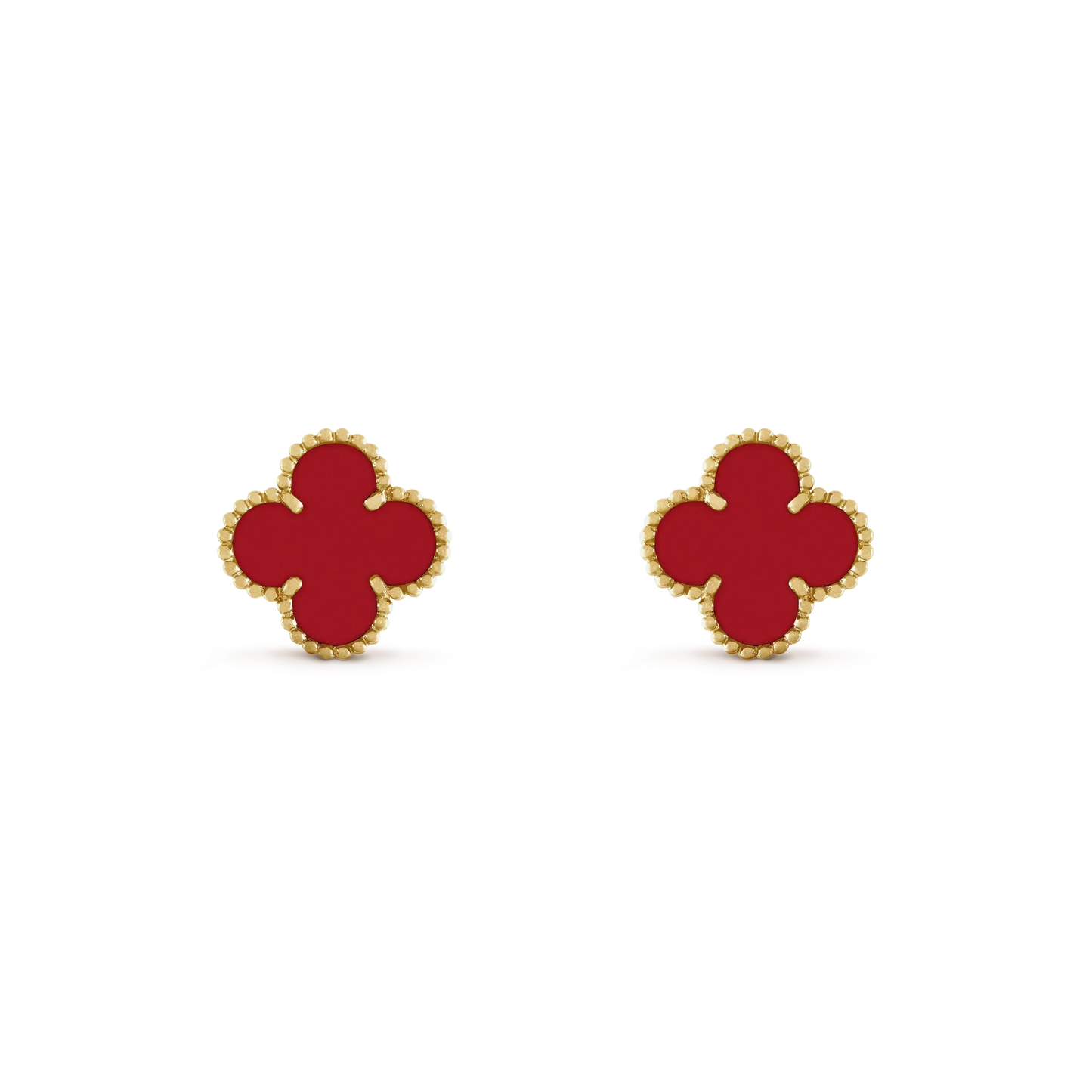 ¡®Aura Jewels¡¯CLOVER MINI 9.5MM CARNELIAN EARRINGS