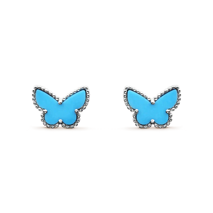 ¡®Aura Jewels¡¯BUTTERFLY TURQUOISE EARRINGS SILVER