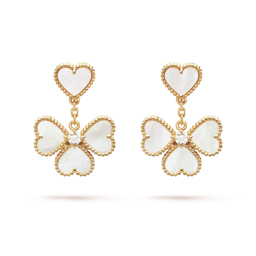 ¡®Aura Jewels¡¯CLOVER SWEET WHITE MOP EARRINGS