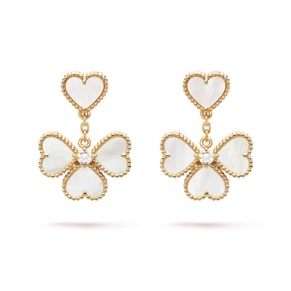 ¡®Aura Jewels¡¯CLOVER SWEET WHITE MOP EARRINGS