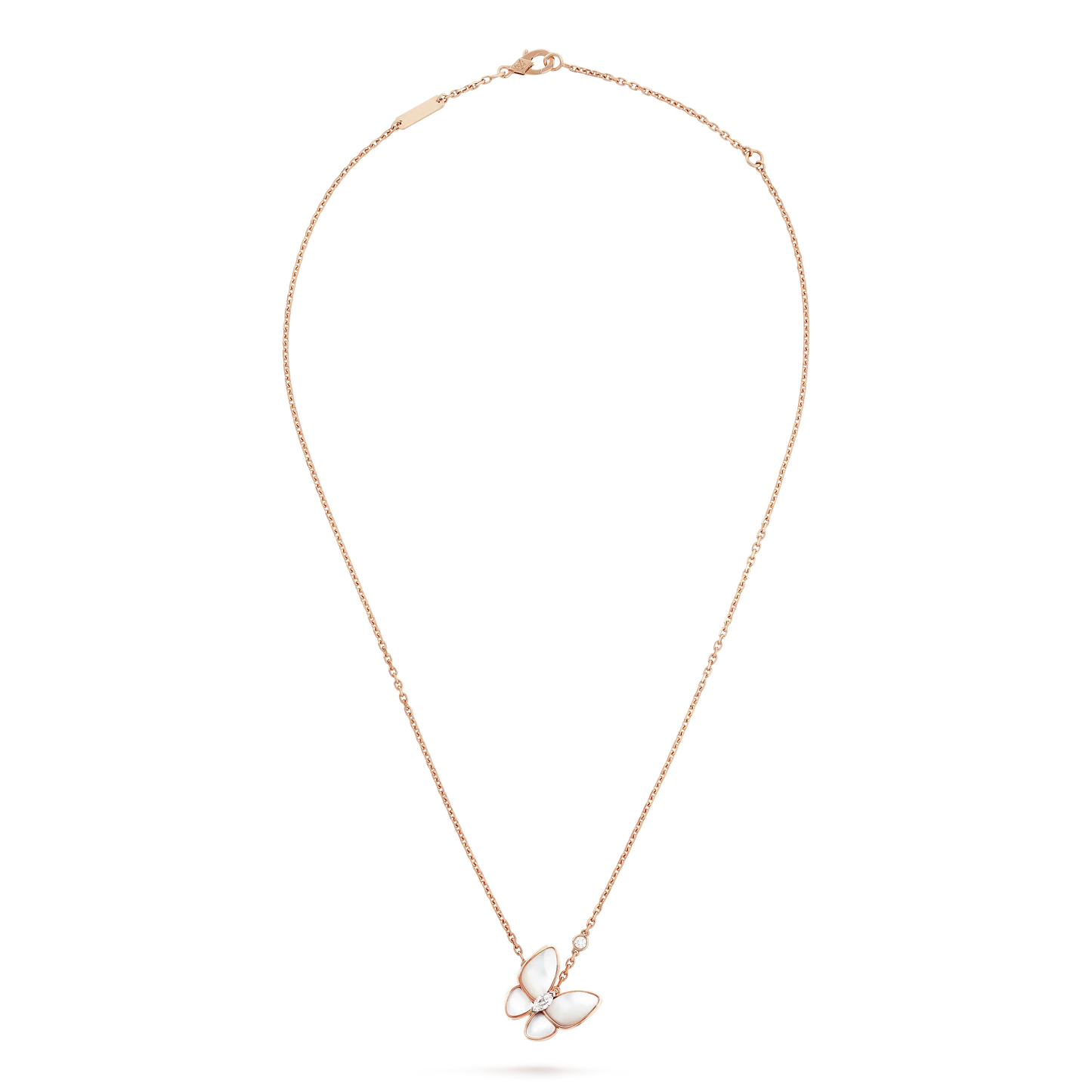 ¡®Aura Jewels¡¯BUTTERFLY MOP DIAMOND NECKLACE