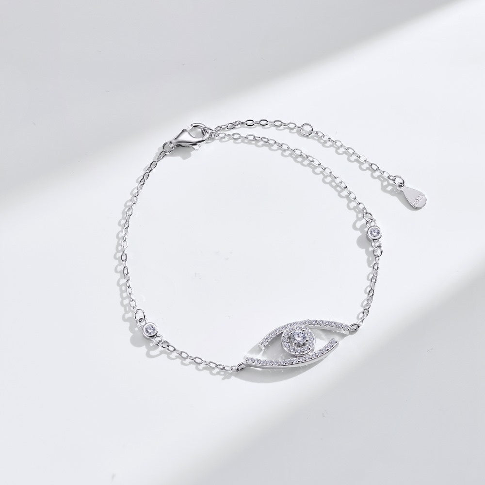 [Aura Jewels]Lucky Eye Pave-Set Diamond Bracelet