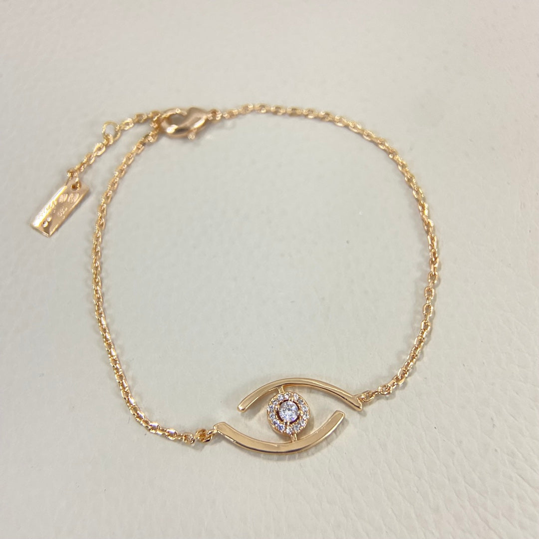 [Aura Jewels]Lucky Eye Pave-Set Diamond Bracelet