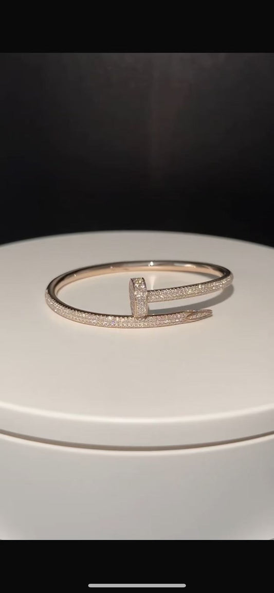 [Aura Jewels]Size 16 Nail Bracelet, Diamond Style