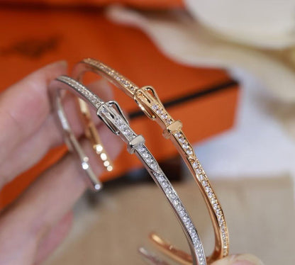 [Aura Jewels] DIAMOND-ENCRUSTED BRACELET THREE COLORS