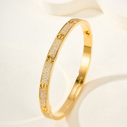 ¡®Aura Jewels¡¯LOVE BRACELET 4.8MM DIAMOND-PAVED