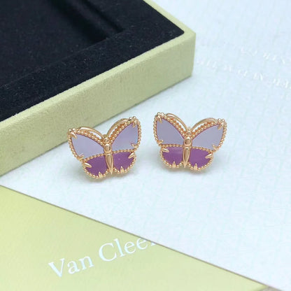 [Aura Jewels]26 NEW CLOVER LUCKY LIGHT PURPLE SET