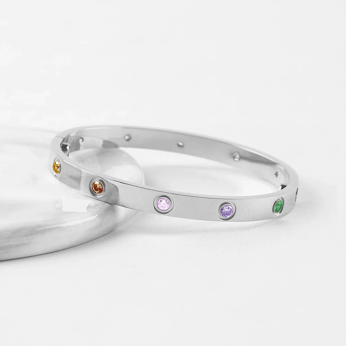 [Aura Jewels]2026 NEW 6.1MM COLORED GEMSTONE BRACELET