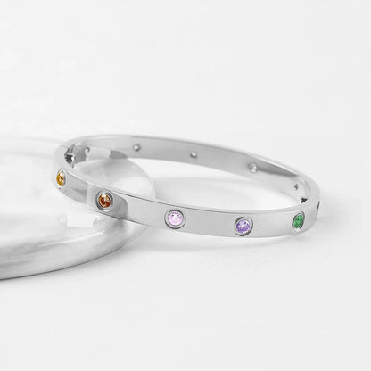 [Aura Jewels]2026 NEW 6.1MM COLORED GEMSTONE BRACELET
