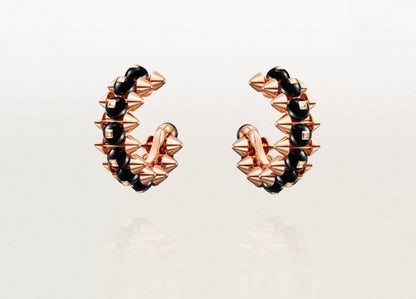 [Aura Jewels]CLASH COLLECTION AGATE CHALCEDONY STUD EARRINGS