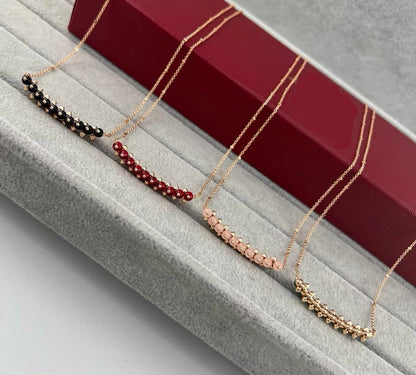 [Aura Jewels] CLASH COLLECTION AGATE CHALCEDONY STUD NECKLACE