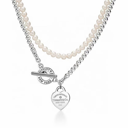 [Aura Jewels] Double-clasp Pearl Necklace、Bracelet